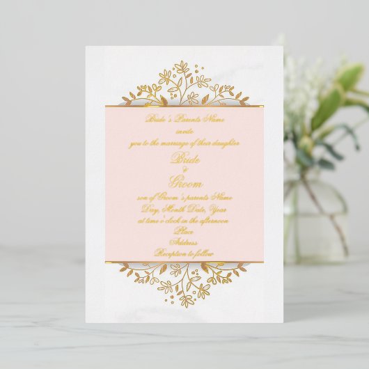 Mariage Softness Mariage Foil Invitations (Debout devant)