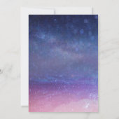 Mariage sous les étoiles invitation couple de dans (Dos)