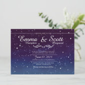 Mariage sous les étoiles invitations (Debout devant)