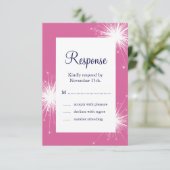 Mariage Sparkler RSVP (rose (Debout devant)