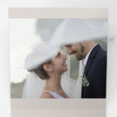 Mariage Spécial Ajouter Photo Faire-part Tri-Fold (Intérieur en premier)