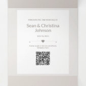 Mariage Spécial Ajouter Photo Faire-part Tri-Fold (Intérieur au milieu)