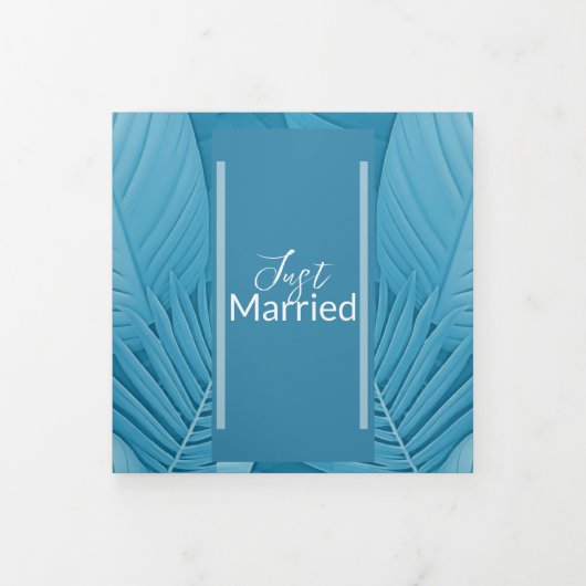 Mariage Spécial Ajouter Photo Faire-part Tri-Fold (Protection)