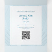 Mariage Spécial Ajouter Photo Faire-part Tri-Fold (Intérieur au milieu)