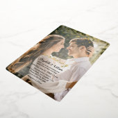 Mariage spécial Deux Photos Foil Invitation (Rotation)