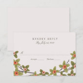 Mariage Spring Buds RSVP (Devant / Derrière)