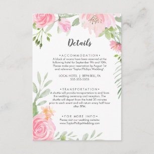 Mariage Spring Peony Détails Carte de boîtier
