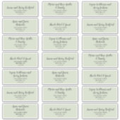 Mariage Spring Peony Étiquette de adresse invité (Devant)