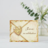 Mariage Steampunk, carte postale invitation (Debout devant)
