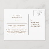 Mariage Steampunk, carte postale RSVP (Dos)