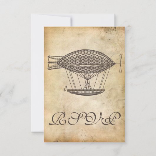 Mariage Steampunk RSVP Victorian Airship (Dos)