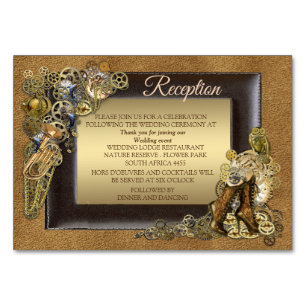 Mariage Steampunk Sur Les Cartes De Réception Sued