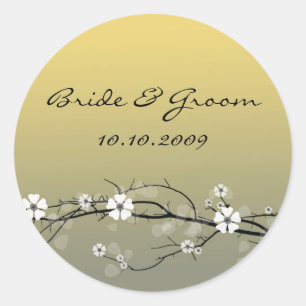 Mariage Sticker fleurit branche