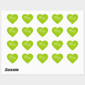 MARIAGE STICKER m & mrs chaux de typographie moder (Feuille)
