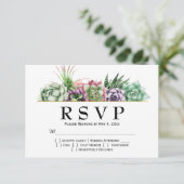 Mariage Succulent du désert RSVP (Debout devant)