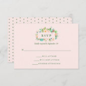 Mariage Succulent rose du désert RSVP (Devant / Derrière)