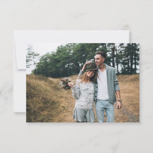 Mariage succulent verdure Enregistrer la carte de  (Dos)