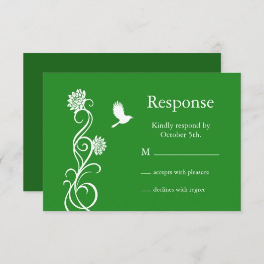 Mariage Succulents RSVP (Devant / Derrière)