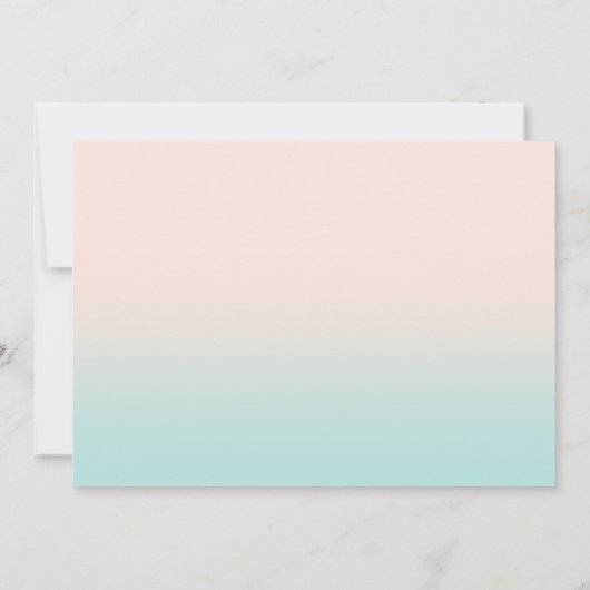 Mariage Sunset Beach, Plumeria Invitation (Dos)