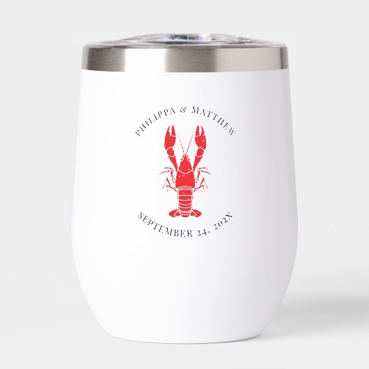 Mariage sur la plage avec ébullition de homard per (Avant)