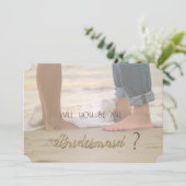 Mariage sur la plage, Carte de servante pour les p (Debout devant)