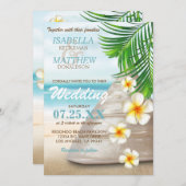 Mariage sur la plage | Invitations (Devant / Derrière)