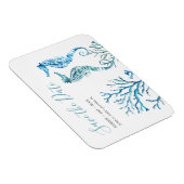 Mariage sur la plage Magnet Réservez la date (Côté Droit)