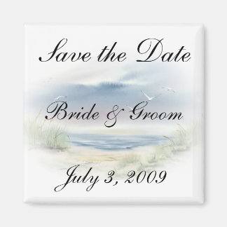 Mariage sur la plage Magnet Réservez la date