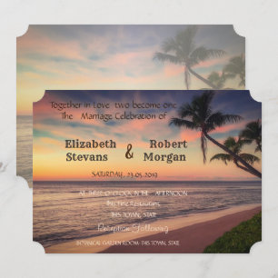 Mariage sur Sunset Beach, Invitation aux Palmiers