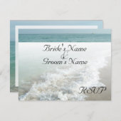 Mariage sur une destination de plage Carte de répo (Devant / Derrière)