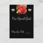 MARIAGE TABLE AFFECTATION CARTE D'INVITATION MODÈL (Dos)