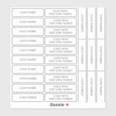 Mariage Table Place Card 29x Nom d'hôte Étiquettes (Feuille)