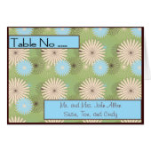 Mariage Table # Place Card Modèle (Devant Horizontal)