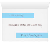 Mariage Table # Place Card Modèle (Intérieur Horizontal (Bas))