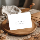 Mariage Table Place Cartes Nom du client et choix 