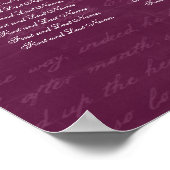 Mariage Tableau de siège Chandelier Berry rose (Coin)