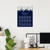 Mariage Tableau de siège Fleur blanche sakura bleu (Bureau à domicile)