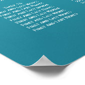 Mariage Tableau de siège Poppy Turquoise (Coin)