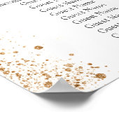 Mariage tableau de sièges parties scintillant en o (Coin)