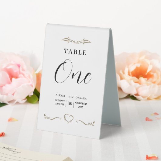 Mariage Tabletop Signes minimaux (In SItu (Mariage))
