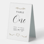 Mariage Tabletop Signes minimaux (Recto)