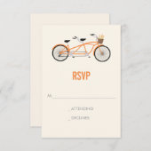 Mariage Tandem Vélo RSVP - Orange (Devant / Derrière)