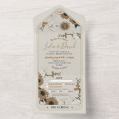 Mariage Tarot et Invitation RSVP Sun Moon aligné (À l'intérieur)