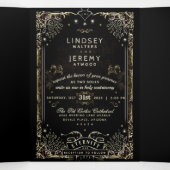 Mariage Tarot Halloween - Invitation Tri-Fold (Intérieur au milieu)