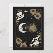 Mariage Tarot Moon Sun Stars The Lovers Invitation (Dos)