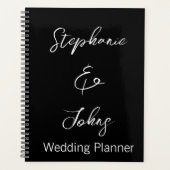 Mariage Tendance Typographie Noir Blanc Moderne (Devant)