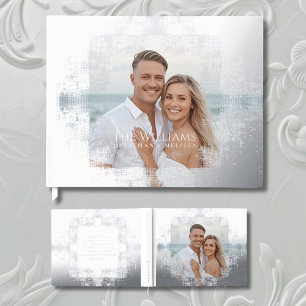 Mariage textuel Foil Guestbook Elégant livre d'hôt
