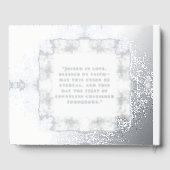 Mariage textuel Foil Guestbook Elégant livre d'hôt (Verso)