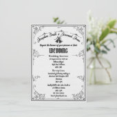 Mariage texturé Bells e Card Invitation (Debout devant)