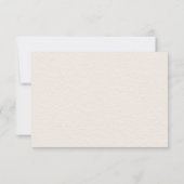 Mariage Texturé en ivoire RSVP avec choix de menu (Dos)